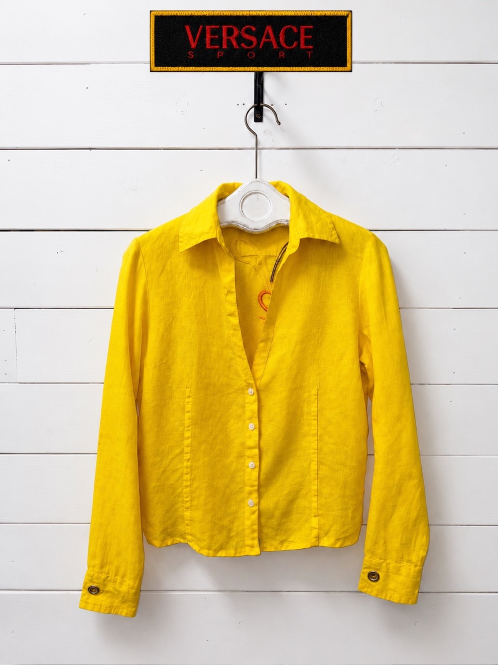 Vintage Versace Sport Yellow Shirt – Size L I